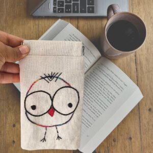 Reading Glasses Cover | Fabric Glasses Pouch | Hand Embroidered Spectacle Case