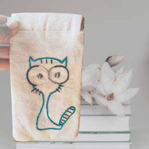 Fabric Glasses Pouch | Hand Embroidered Cotton Spectacle Cover