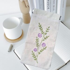 Cotton Goggles Pouch| Hand Embroidered Glasses Cover