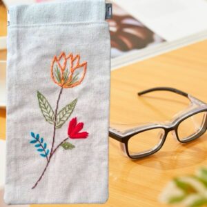 Sustainable Glares Cover | Handmade Cotton & Hand Embroidered Glasses Case