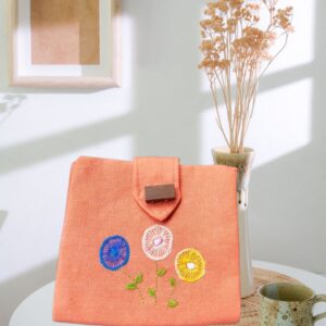Handmade Cotton Wallet for Women – Embroidered Small Fabric Wallet